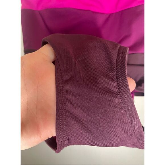 Athleta Coastline Colorblock Swimsuit In Electric Fuchsia size L - Picture 9 of 16